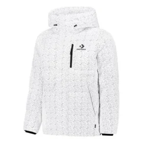 Aşağı Dolgulu Puffer AOP Ceketler Asya Bedenleri “Beyaz”