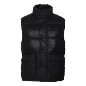 Aşağı Puffer Yelek Asya Bedenleri “Siyah”