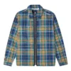 All Over Print Utility Zip Front Shirt Asya Bedenleri “Mavi”