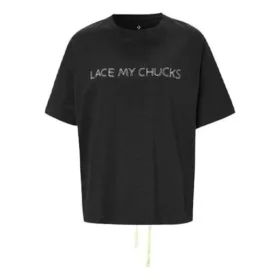 Arka Bağcık Tasarımlı Kısa Kollu Siyah