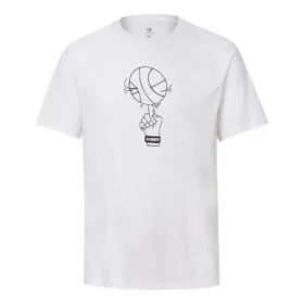Basketbol Grafikli Tişört “Beyaz”