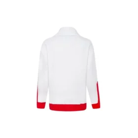 Baskılı Funnel Neck Sweatshirt Asya Bedenleri “Kırmızı”