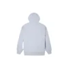 Bol Kesim Renk Bloklu Polar Astarlı Kapüşonlu Sweatshirt Açık Mavi
