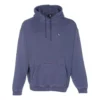 Bol Kesim Sneaker Yama Kapüşonlu Sweatshirt Asya Bedenleri “Mavi”