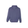 Bol Kesim Sneaker Yama Kapüşonlu Sweatshirt Asya Bedenleri “Mavi”
