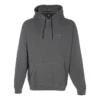 Bol Kesim Sneaker Yama Kapüşonlu Sweatshirt Asya Bedenleri “Siyah Gri”