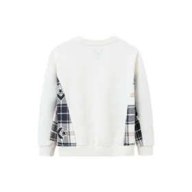 Casual Crew Sweater Asya Bedenleri “Beyaz Siyah”