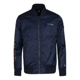 Casual Spor Dik Yaka Beyzbol Ceket Asya Bedenleri “Navy”