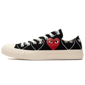 CDG x Converse Chuck Taylor All Star Multi Heart Siyah “Beyaz Kırmızı”