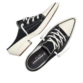 Chuck 70 De Luxe Sivri Burunlu Topuklu Platform “Siyah”
