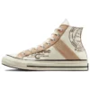 Chuck 70 Deri Kaplamalı Yüksek “Egret Champagne Tan”