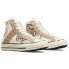 Chuck 70 Deri Kaplamalı Yüksek “Egret Champagne Tan”