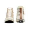 Chuck 70 Deri Kaplamalı Yüksek “Egret Champagne Tan”