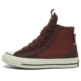 Chuck 70 Deri ve Süet Spor Ayakkabı “Charcoal”