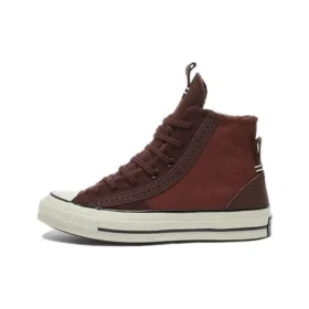 Chuck 70 Deri ve Süet Spor Ayakkabı “Charcoal”