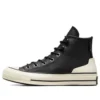 Chuck 70 Deri Yüksek “Siyah Egret”