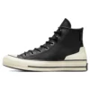 Chuck 70 Deri Yüksek “Siyah Egret”