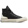 Chuck 70 Deri Yüksek “Siyah Egret”