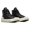 Chuck 70 Deri Yüksek “Siyah Egret”