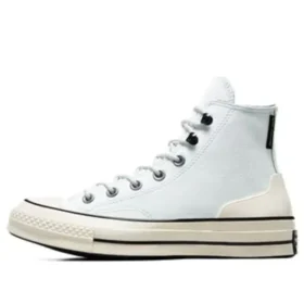 Chuck 70 High Deri “Beyaz Bej”