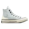 Chuck 70 High Deri “Beyaz Bej”