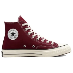 Chuck 70 High “Geri Dönüştürülmüş Kanvas – Koyu Bordo”