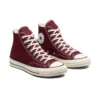Chuck 70 High “Geri Dönüştürülmüş Kanvas – Koyu Bordo”