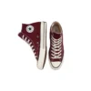 Chuck 70 High “Geri Dönüştürülmüş Kanvas – Koyu Bordo”