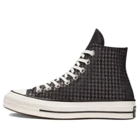 Chuck 70 High “Houndstooth Shine – Siyah”