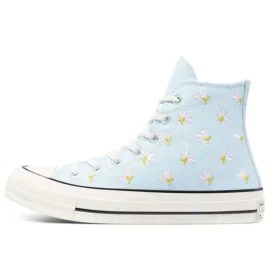 Chuck 70 High “Nakışlı Çiçek Desenli – Chambray Mavisi”