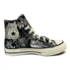 Chuck 70 High “Vintage Floral – Siyah Gümüş”