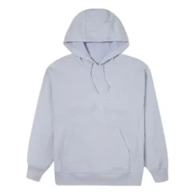 Chuck 70 Logo İşlemeli Bol Kesim Kapüşonlu Sweatshirt Gri Mavi
