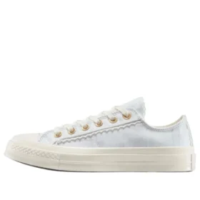 Chuck 70 Low Bağcıklar Trim “Egret Barely Grey”