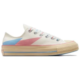 Chuck 70 Low “Bej Pembe Mavi Soyut”