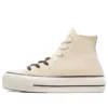 Chuck Taylor All Lift Kanvas ve Deri “Bej Beyaz”