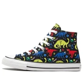 Chuck Taylor All Star Big Dinosaur Siyah Çok Renkli
