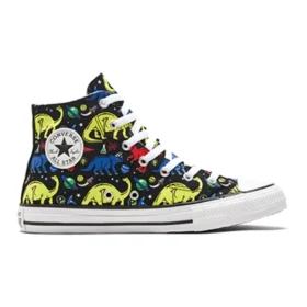 Chuck Taylor All Star Big Dinosaur Siyah Çok Renkli
