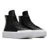 Chuck Taylor All Star Cruise Hi platform spor ayakkabılar “Deri Siyah”