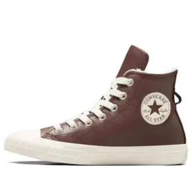 Chuck Taylor All Star Deri Suni Kürk Astarlı “Koyu Kahverengi”
