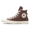 Chuck Taylor All Star Deri Suni Kürk Astarlı “Koyu Kahverengi”