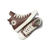Chuck Taylor All Star Deri Suni Kürk Astarlı “Koyu Kahverengi”