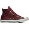 Chuck Taylor All Star Deri Yüksek Bilekli “Kırmızı Beyaz”