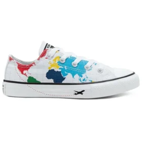 Chuck Taylor All Star Dünya Haritası “Beyaz Mavi Kırmızı”