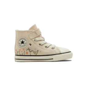Chuck Taylor All Star Easy-On High “Nakışlı Çiçek Desenli – Doğal Fildişi”