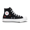 Chuck Taylor All Star EVA Lift Platform Y2K Heart Yüksek Bilekli “Siyah”