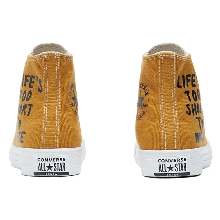 Chuck Taylor All Star Hi Renew “Life’s Too Short To Waste” Chuck Taylor All Star Hi Renew “Life’s Too Short To Waste”