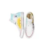 Chuck Taylor All Star High El Boyaması Kanvas “Beyaz Sarı Mavi”