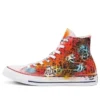 Chuck Taylor All Star High El Boyaması “Turuncu Kırmızı”