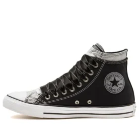 Chuck Taylor All Star Çift Üst “Siyah Gümüş”
