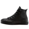 Chuck Taylor All Star Lift Deri Yüksek Bilekli “Siyah”